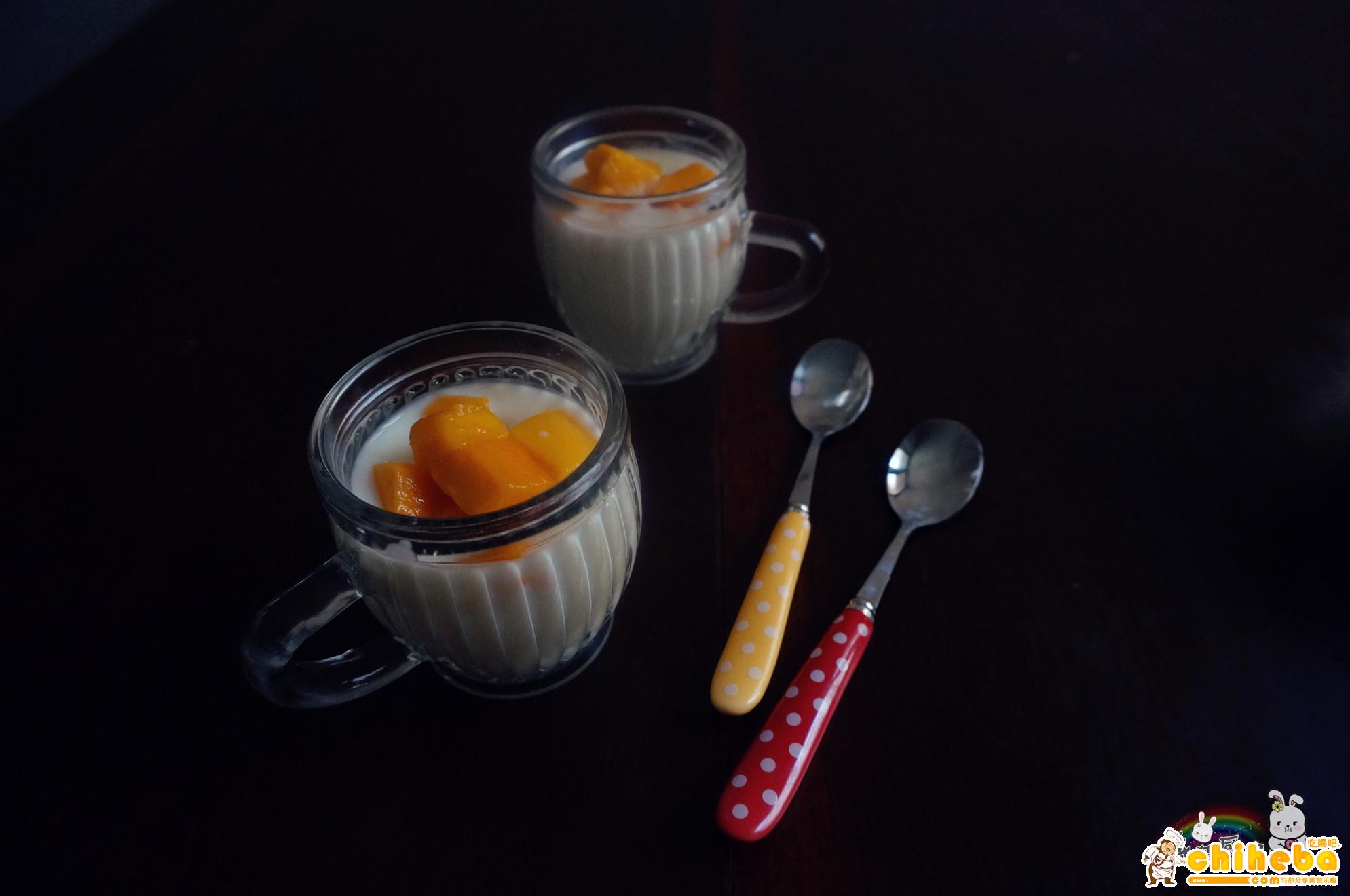 小清新芒果酸奶的做法 步骤1